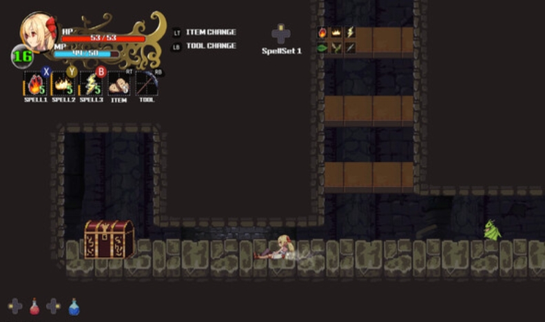 女巫萝莉瓦妮娅魔法少女的奇幻冒险WitchroidVania_0