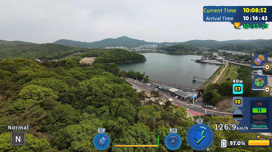 韩国无人机飞行游览白云湖 Korean Drone Flying Tour_1