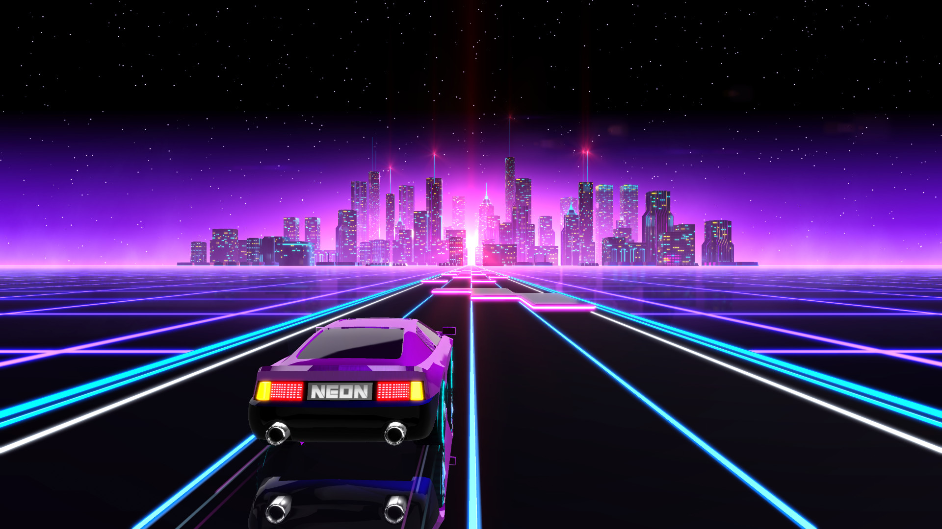 霓虹飞车/Neon Drive_0