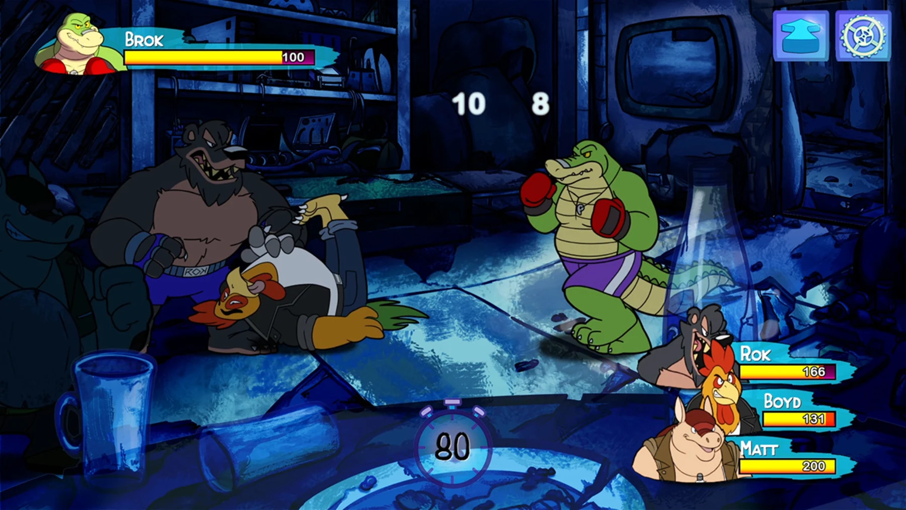 鳄鱼侦探布罗格 乱斗酒吧_0