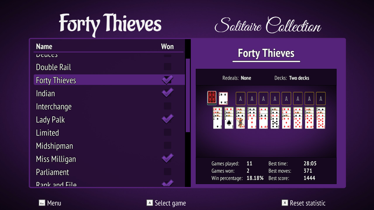 四十大盗纸牌系列 Forty Thieves Solitaire Collection_2
